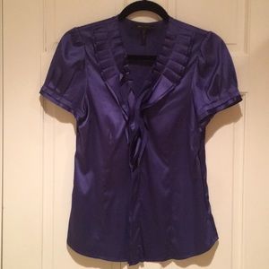 BCBGMaxAzria purple silky blouse